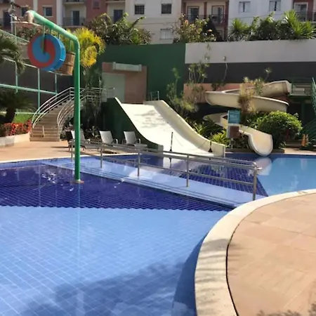 Flat 123 - Veredas - 300 Metros Hot Park - Vista Piscina Rio Quente Exterior photo