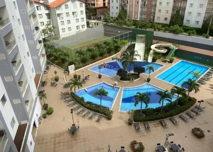 Flat 123 - Veredas - 300 Metros Hot Park - Vista Piscina